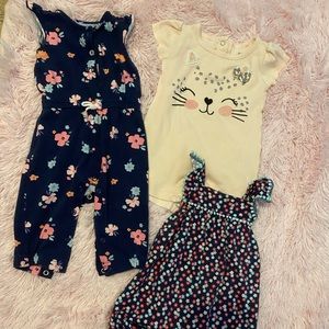 Baby girl rompers/jumpers